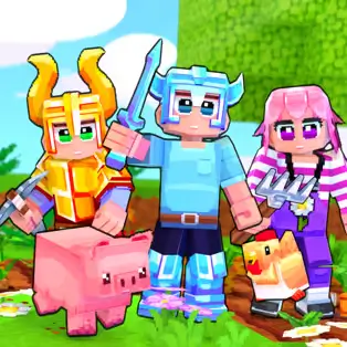  Minefun io gameplay in a bright blocky multiplayer world with parkour, survival, and crafting adventure